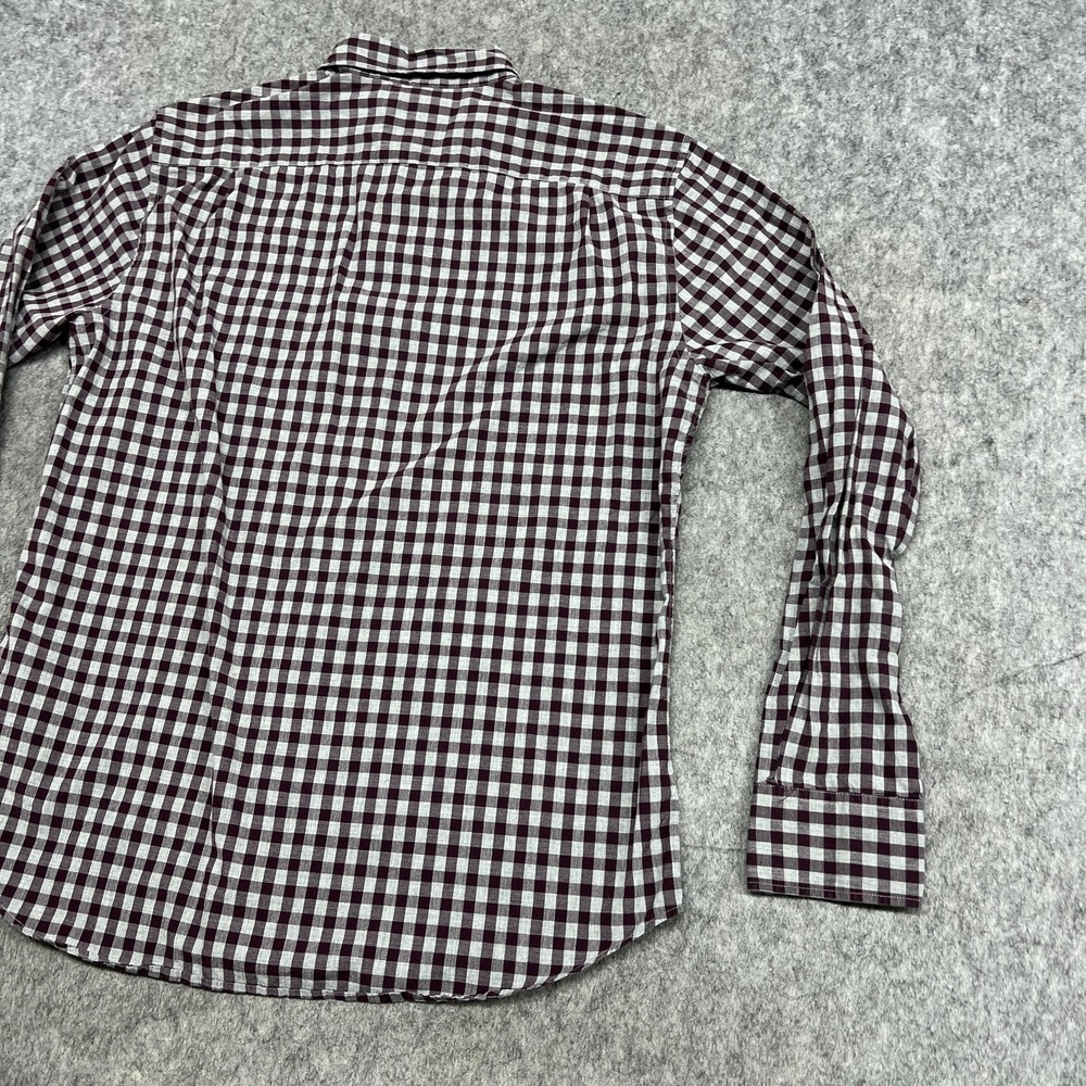 Bonobos Shirt Mens L Purple Gray Check Slim Fit Long Sleeve Button Down Preppy - Picture 15 of 16